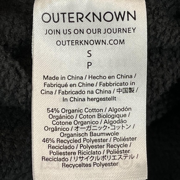 Outerknown Shirt Jacket Mens Small Gray Snap Front Terry Fleece Shacket Pocket - Picture 8 of 11